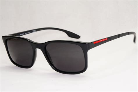 prada sunglasses red and black|prada sunglasses with red stripe.